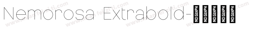 Nemorosa Extrabold字体转换